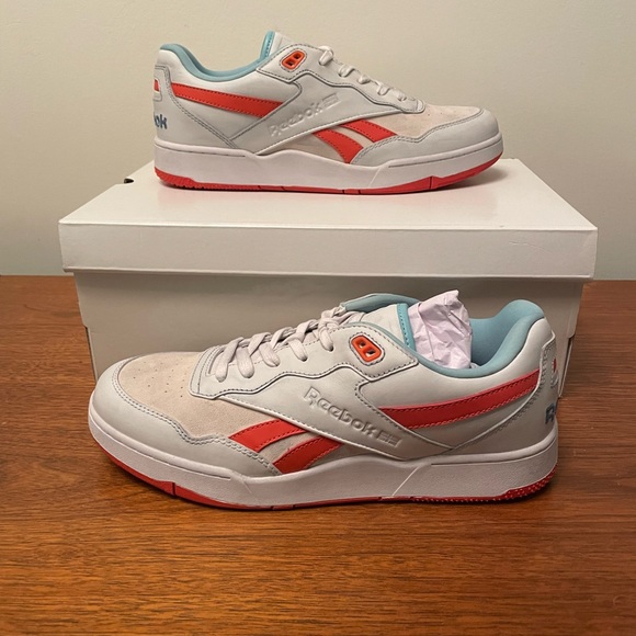 Reebok BB4000 in nimbus cloud / orange LTD Mens 9.5 - Picture 8 of 8
